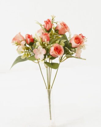Artificial Flower 20*20*30cm Rose*5 bush GS-67122006-R3 Flowers Bush YeahFlower is one of Chinese leading OEM manufacturers and exporters , supplying the silk flowers, wholesale artificial trees