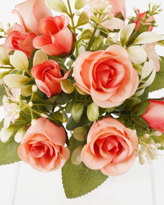 Artificial Flower 20*20*30cm Rose*5 bush GS-67122006-R3 Flowers Bush YeahFlower is one of Chinese leading OEM manufacturers and exporters , supplying the silk flowers, wholesale artificial trees