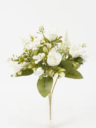 Artificial Flower 20*20*30cm Rose*5 bush GS-67122006-P3 Flowers Bush 3,000+ sqm showroom with thousands of artificial flowers, plants & trees ready for global sourcing.