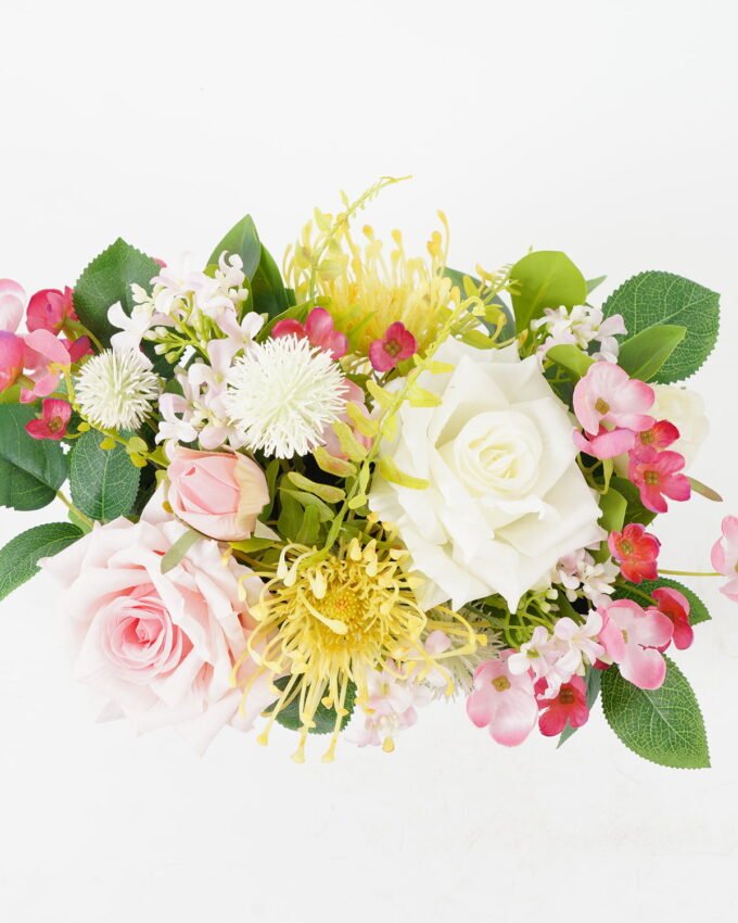 Artificial Flower 26*20*22cm Rose arrangement in Wooden pot GS-03322045-P1 Potted Flowers&Plants YeahFlower is one of Chinese leading OEM manufacturers and exporters , supplying the silk flowers, wholesale artificial trees