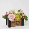 Artificial Flower 28*20*20.5cm Rose arrangement in Wooden pot GS-03322050-P1 Potted Flowers&Plants YeahFlower is one of Chinese leading OEM manufacturers and exporters , supplying the silk flowers, wholesale artificial trees