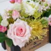 Artificial Flower 28*20*20.5cm Rose arrangement in Wooden pot GS-03322050-P1 Potted Flowers&Plants YeahFlower is one of Chinese leading OEM manufacturers and exporters , supplying the silk flowers, wholesale artificial trees