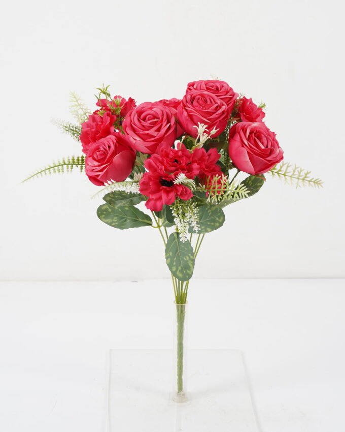 Artificial Flower 30*30*45cm Rose bush *9 GS-27422001-R1 Flowers Bush YeahFlower is one of Chinese leading OEM manufacturers and exporters , supplying the silk flowers, wholesale artificial trees