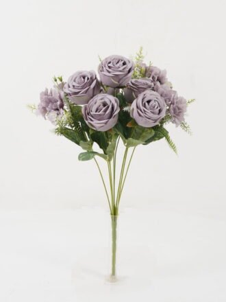 Artificial Flower 30*30*45cm Rose bush *9 GS-27422001-W1 Flowers Bush 3,000+ sqm showroom with thousands of artificial flowers, plants & trees ready for global sourcing.