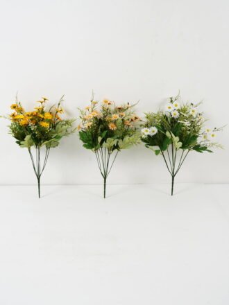 Artificial Flower 25*25*33cm Symphyotrichum *7 bush GS-16822032-Y1 Flowers Bush 3,000+ sqm showroom with thousands of artificial flowers, plants & trees ready for global sourcing.
