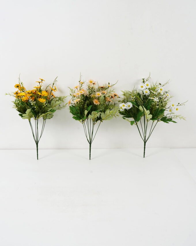 Artificial Flower 30*30*42cm Symphyotrichum *9 bush GS-16822033 Flowers Bush 3,000+ sqm showroom with thousands of artificial flowers, plants & trees ready for global sourcing.