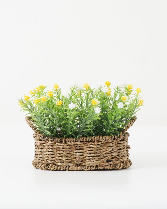 Artificial Flower 26*16*19cm Wild flowers in Basket GS-03322094-Y1 Potted Flowers&Plants YeahFlower is one of Chinese leading OEM manufacturers and exporters , supplying the silk flowers, wholesale artificial trees
