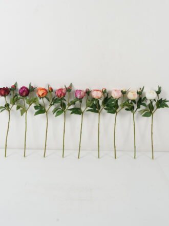 Artificial Flower 18*45cm peony single stem GS-53922002-R1 Single Flowers 3,000+ sqm showroom with thousands of artificial flowers, plants & trees ready for global sourcing.