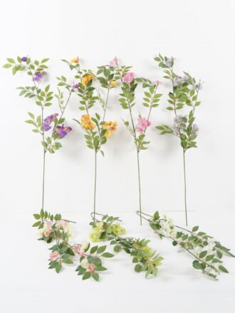 Artificial Flower 23*23*98cm wisteria with real touch leaves single stem GS-26222002-Z1 Single Flowers 3,000+ sqm showroom with thousands of artificial flowers, plants & trees ready for global sourcing.