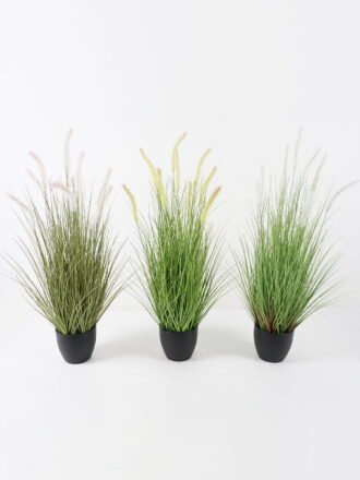 Artificial Grass 40*40*59cm Dog tail grass *7 in PP pot GS-45722010-G1 Grass&PLANT 3,000+ sqm showroom with thousands of artificial flowers, plants & trees ready for global sourcing.