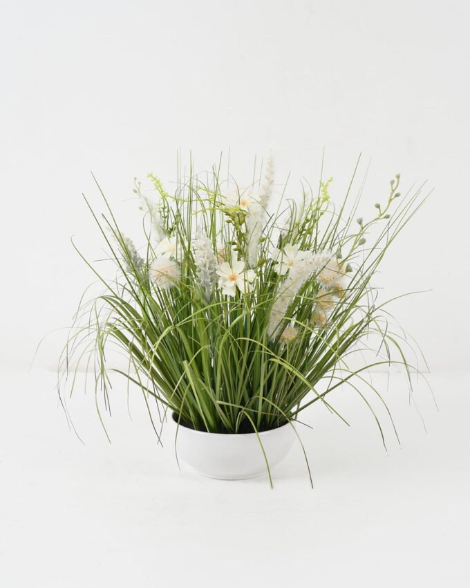 Artificial Grass 45*45*40cm grass in PP pot GS-29422028-W1 Grass&PLANT YeahFlower is one of Chinese leading OEM manufacturers and exporters , supplying the silk flowers, wholesale artificial trees