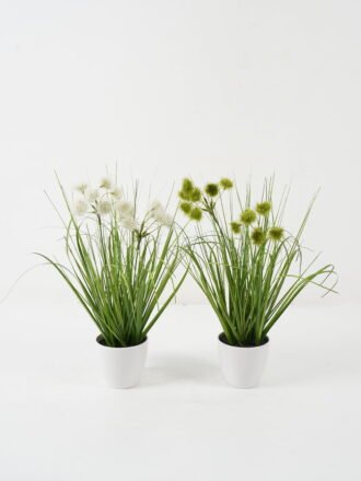 Artificial Grass 45*45*40cm grass in PP pot GS-29422028-W1 Grass&PLANT 3,000+ sqm showroom with thousands of artificial flowers, plants & trees ready for global sourcing.