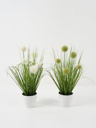 Artificial Grass 30*30*38cm grass in PP pot GS-29422030-W1 Grass&PLANT 3,000+ sqm showroom with thousands of artificial flowers, plants & trees ready for global sourcing.