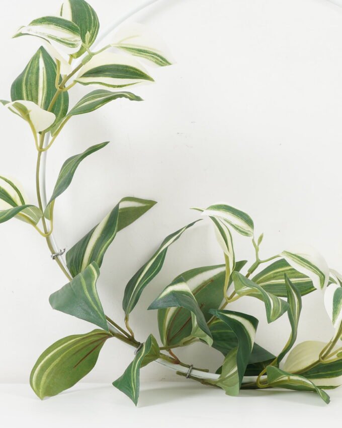 Artificial Plant 35*10*30cm Eyebrows leaf wreath GS-65722005 WREATH YeahFlower is one of Chinese leading OEM manufacturers and exporters , supplying the silk flowers, wholesale artificial trees