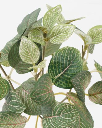 Artificial Plant 18*18*30cm Red vein leaf bush GS-65722009 Leaves&Sprays&Foliages YeahFlower is one of Chinese leading OEM manufacturers and exporters , supplying the silk flowers, wholesale artificial trees