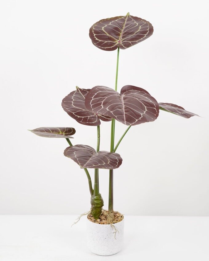 Artificial Tree 50*50*70CM Anthurium crystallinum tree in pp pot GS-48522036 Tree&Plant YeahFlower is one of Chinese leading OEM manufacturers and exporters , supplying the silk flowers, wholesale artificial trees