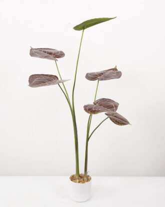 Artificial Tree 50*50*90CM Anthurium crystallinum tree in pp pot GS-48522037 Tree&Plant YeahFlower is one of Chinese leading OEM manufacturers and exporters , supplying the silk flowers, wholesale artificial trees