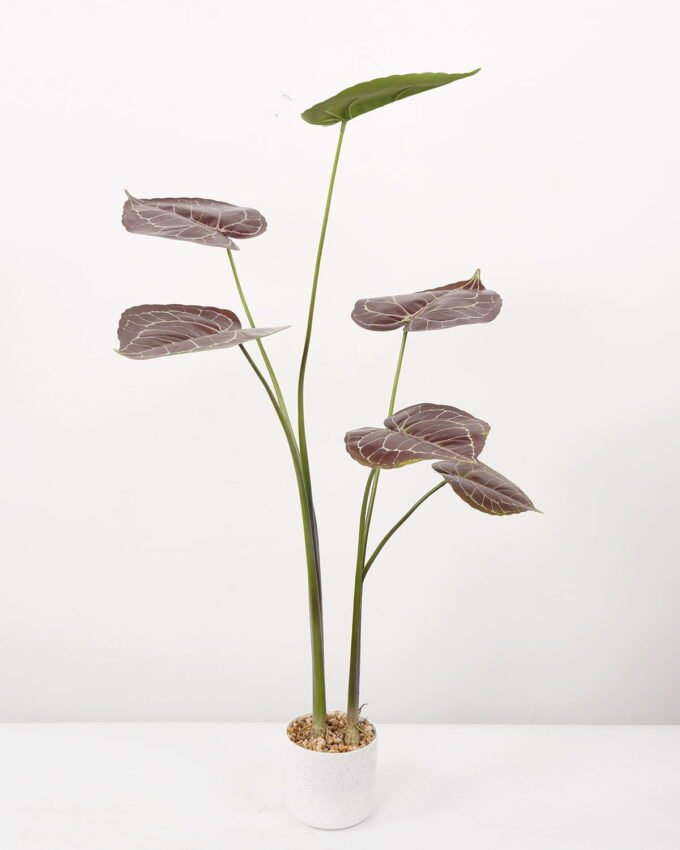 Artificial Tree 50*50*90CM Anthurium crystallinum tree in pp pot GS-48522037 Tree&Plant YeahFlower is one of Chinese leading OEM manufacturers and exporters , supplying the silk flowers, wholesale artificial trees