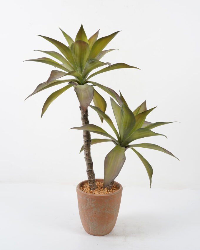 Artificial Tree 55*55*80cm Red Agave*2 in cement pot GS-19222022 Tree&Plant YeahFlower is one of Chinese leading OEM manufacturers and exporters , supplying the silk flowers, wholesale artificial trees