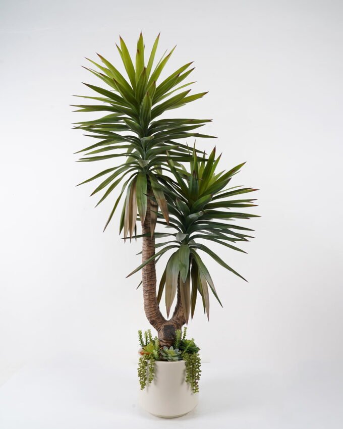 Artificial Tree 85*85*160cm Sisal hemp*2 in resin pot GS-19222007 Tree&Plant YeahFlower is one of Chinese leading OEM manufacturers and exporters , supplying the silk flowers, wholesale artificial trees