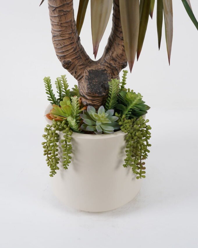 Artificial Tree 85*85*160cm Sisal hemp*2 in resin pot GS-19222007 Tree&Plant YeahFlower is one of Chinese leading OEM manufacturers and exporters , supplying the silk flowers, wholesale artificial trees