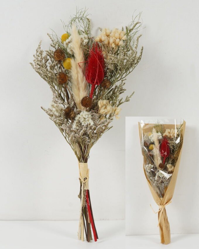 Dried Flowers H:50CM Dried natural items bouquet with pvc/paper wrapped(58g/bouquet) GS-56622033 Bouquet YeahFlower is one of Chinese leading OEM manufacturers and exporters , supplying the silk flowers, wholesale artificial trees