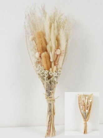 Dried Flowers H:50CM Dried natural items bouquet with pvc/paper wrapped(45g/bouquet) GS-56622035 Bouquet 3,000+ sqm showroom with thousands of artificial flowers, plants & trees ready for global sourcing.