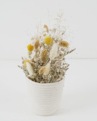 Dried Flowers 17*30cm natural items in Fabric basket GS-56622017JJA Bouquet YeahFlower is one of Chinese leading OEM manufacturers and exporters , supplying the silk flowers, wholesale artificial trees