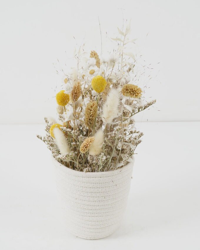 Dried Flowers 17*30cm natural items in Fabric basket GS-56622017JJA Bouquet 3,000+ sqm showroom with thousands of artificial flowers, plants & trees ready for global sourcing.