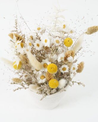 Dried Flowers 17*30cm natural items in Fabric basket GS-56622017JJA Bouquet YeahFlower is one of Chinese leading OEM manufacturers and exporters , supplying the silk flowers, wholesale artificial trees