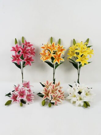 Artificial Flower 60cm  Lily  bush GS-64922010 Flowers Bush 3,000+ sqm showroom with thousands of artificial flowers, plants & trees ready for global sourcing.