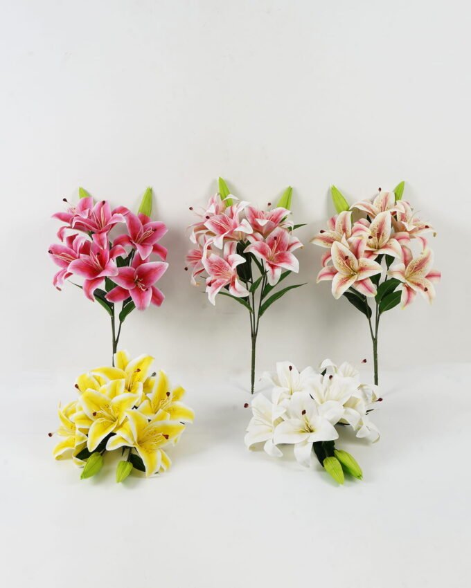 Artificial Flower 60cm  Lily  bush GS-64922010 Flowers Bush YeahFlower is one of Chinese leading OEM manufacturers and exporters , supplying the silk flowers, wholesale artificial trees