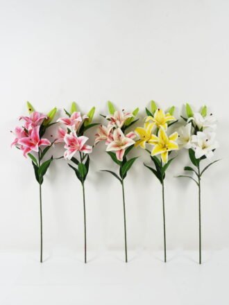Artificial Flower 68cm Lily  single stem GS-64922007 Single Flowers 3,000+ sqm showroom with thousands of artificial flowers, plants & trees ready for global sourcing.