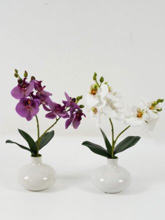 Artificial Flower 20*20*38cm Cymbidium in PP pot GS-22222034 Potted Flowers&Plants 3,000+ sqm showroom with thousands of artificial flowers, plants & trees ready for global sourcing.