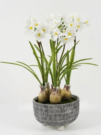 Artificial Flower 20*18*64cm Orchid*3 in ceramic pot GS-22220010 Potted Flowers&Plants 3,000+ sqm showroom with thousands of artificial flowers, plants & trees ready for global sourcing.