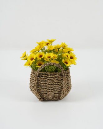 Artificial Flower 20*15*23cm Daisy in Basket GS-03322106P1P40-Y1 Potted Flowers&Plants YeahFlower is one of Chinese leading OEM manufacturers and exporters , supplying the silk flowers, wholesale artificial trees