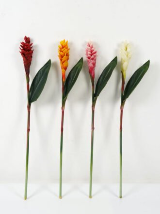 Artificial Flower 15*15*80cm Ginger flower single stem GS-41522001-R1 Single Flowers 3,000+ sqm showroom with thousands of artificial flowers, plants & trees ready for global sourcing.