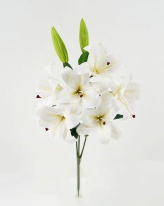 Artificial Flower 37*37*60cm  Lily  bush GS-64922010-W1 Flowers Bush YeahFlower is one of Chinese leading OEM manufacturers and exporters , supplying the silk flowers, wholesale artificial trees