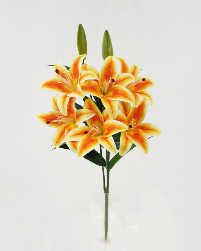 Artificial Flower 33*33*59cm  Lily  bush GS-64922011-O1 Flowers Bush YeahFlower is one of Chinese leading OEM manufacturers and exporters , supplying the silk flowers, wholesale artificial trees