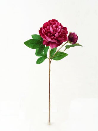 Artificial Flower 25*25*71cm Peony *2 single stem GS-46322003-R2 Single Flowers 3,000+ sqm showroom with thousands of artificial flowers, plants & trees ready for global sourcing.