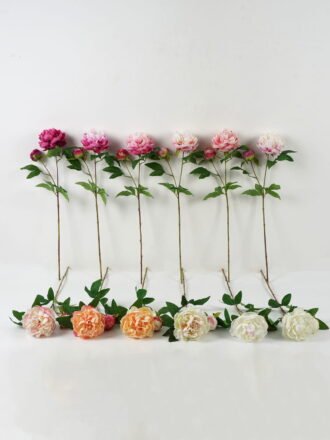 Artificial Flower 25*25*71cm Peony *2 single stem GS-46322003-C2 Single Flowers 3,000+ sqm showroom with thousands of artificial flowers, plants & trees ready for global sourcing.
