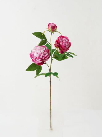 Artificial Flower 25*25*74cm Peony *3 single stem GS-46322002-W1 Single Flowers 3,000+ sqm showroom with thousands of artificial flowers, plants & trees ready for global sourcing.