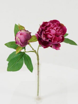 Artificial Flower 20*20*36cm Short peony *2 simgle stem GS-46322004-W4 Single Flowers 3,000+ sqm showroom with thousands of artificial flowers, plants & trees ready for global sourcing.