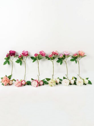 Artificial Flower 20*20*36cm Short peony *2 simgle stem GS-46322004-R1 Single Flowers 3,000+ sqm showroom with thousands of artificial flowers, plants & trees ready for global sourcing.