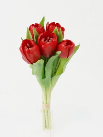 Artificial Flower 15*15*29cm Tulip *5 GS-24522001-R2 Bouquet YeahFlower is one of Chinese leading OEM manufacturers and exporters , supplying the silk flowers, wholesale artificial trees