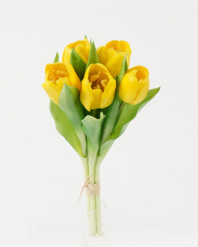 Artificial Flower 17*17*29cm Tulip *5 GS-24522002 Bouquet 3,000+ sqm showroom with thousands of artificial flowers, plants & trees ready for global sourcing.