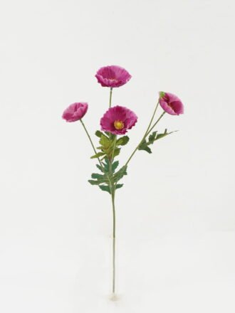 Artificial Flower 15*15*49cm Wild poppy *5 single stem GS-16822040 Single Flowers 3,000+ sqm showroom with thousands of artificial flowers, plants & trees ready for global sourcing.