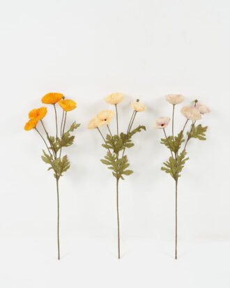 Artificial Flower 15*15*49cm Wild poppy *5 single stem GS-16822041 Single Flowers YeahFlower is one of Chinese leading OEM manufacturers and exporters , supplying the silk flowers, wholesale artificial trees