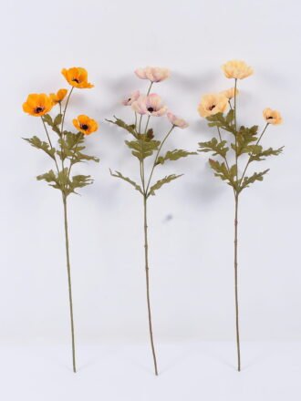 Artificial Flower 18*60CM anemone SPRAY*5 (SPRING) GS-16822038 Single Flowers 3,000+ sqm showroom with thousands of artificial flowers, plants & trees ready for global sourcing.
