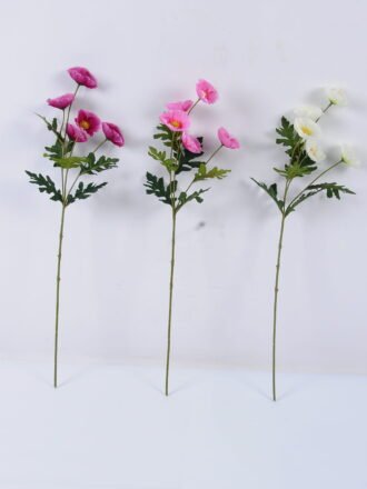 Artificial Flower 17*60CM anemone SPRAY*4 (AUTUMN) GS-16822037 Single Flowers 3,000+ sqm showroom with thousands of artificial flowers, plants & trees ready for global sourcing.